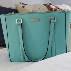 Kate Spade light blue mini tote